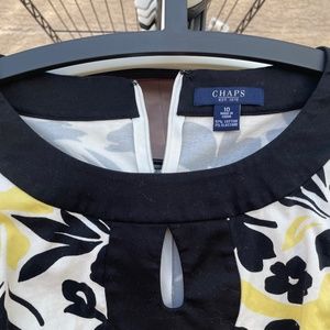 Chaps Sleeveless Dress with Pockets